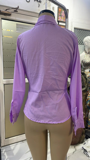 TANDUL Women Stylish Purple  Detailed Shirt