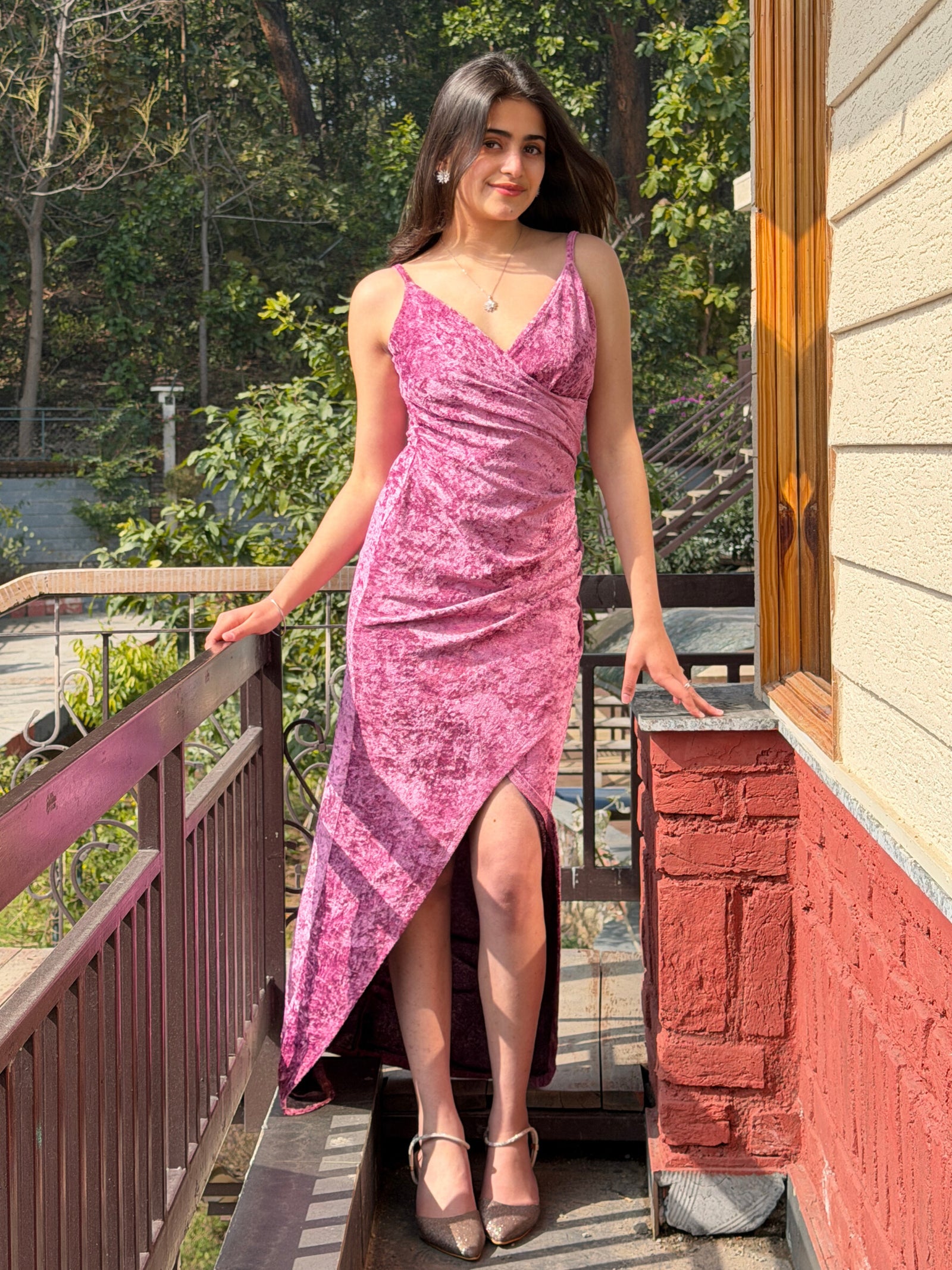 TANDUL Women Alluring Velvet Dress