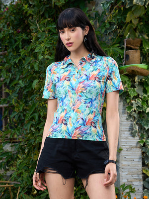 TANDUL Women Multicolor Printed T-shirt