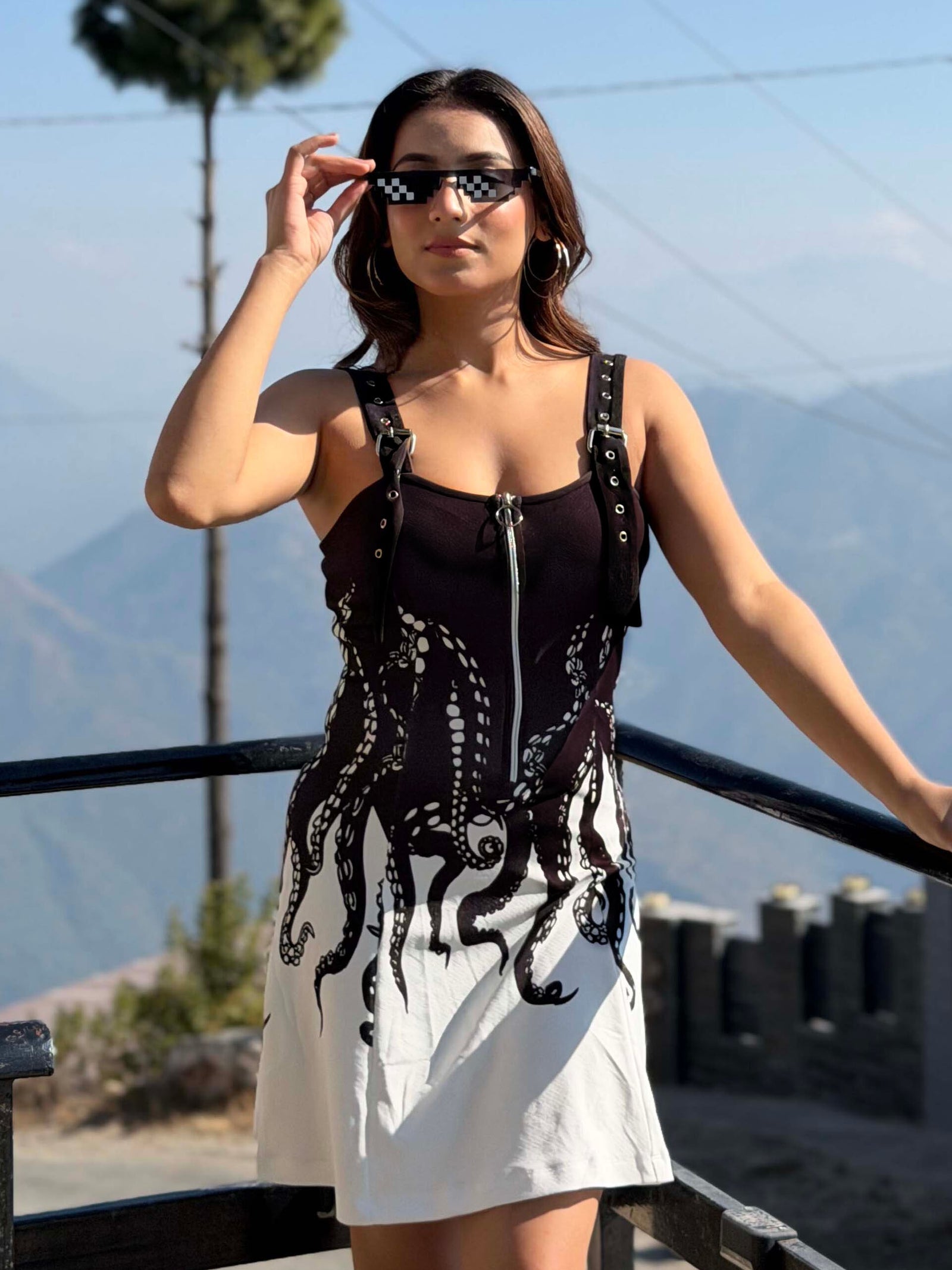 TANDUL Women Stunning Octopus Printed Dress