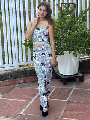 TANDUL Women Two Piece Dress Multicolor Dress
