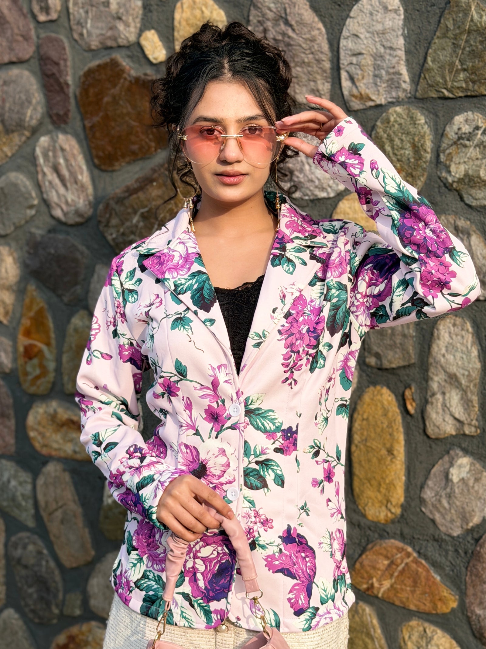 TANDUL Women Multicolor Floral Printed Blazer
