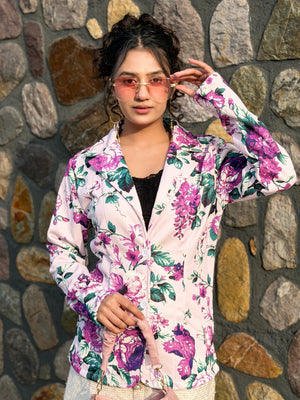 TANDUL Women Multicolor Floral Printed Blazer