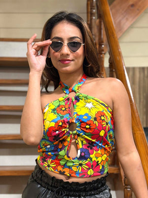 TANDUL Women Multicolor Floral Printed Top