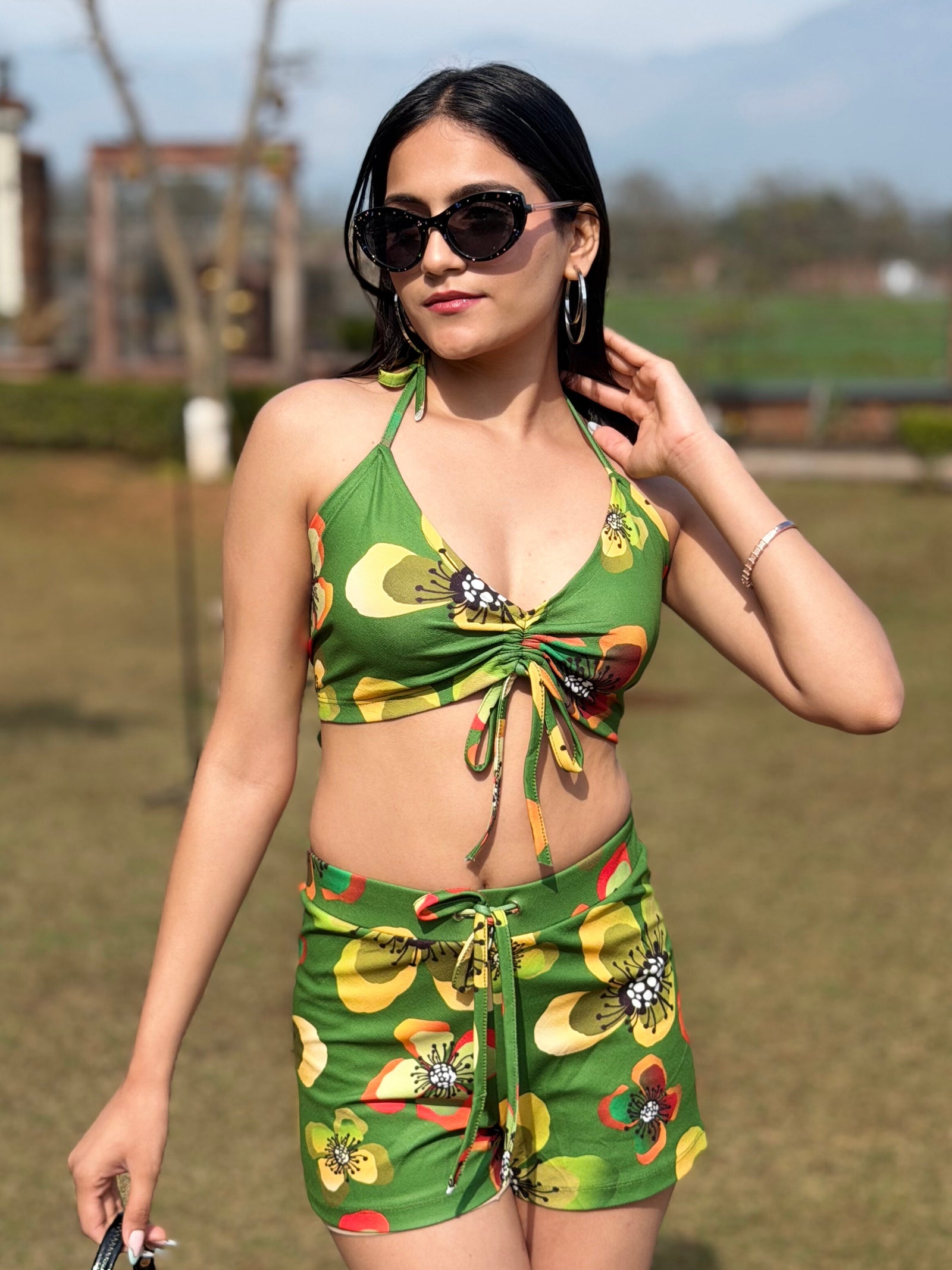 TANDUL Women Green Printed Co-ord Set