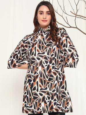 TANDUL  Casual Regular Sleeves Printed Women Multicolor Top