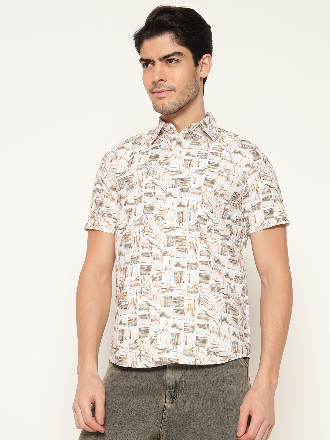 TANDUL  Men Regular Fit Printed Spread Collar Casual Shirt