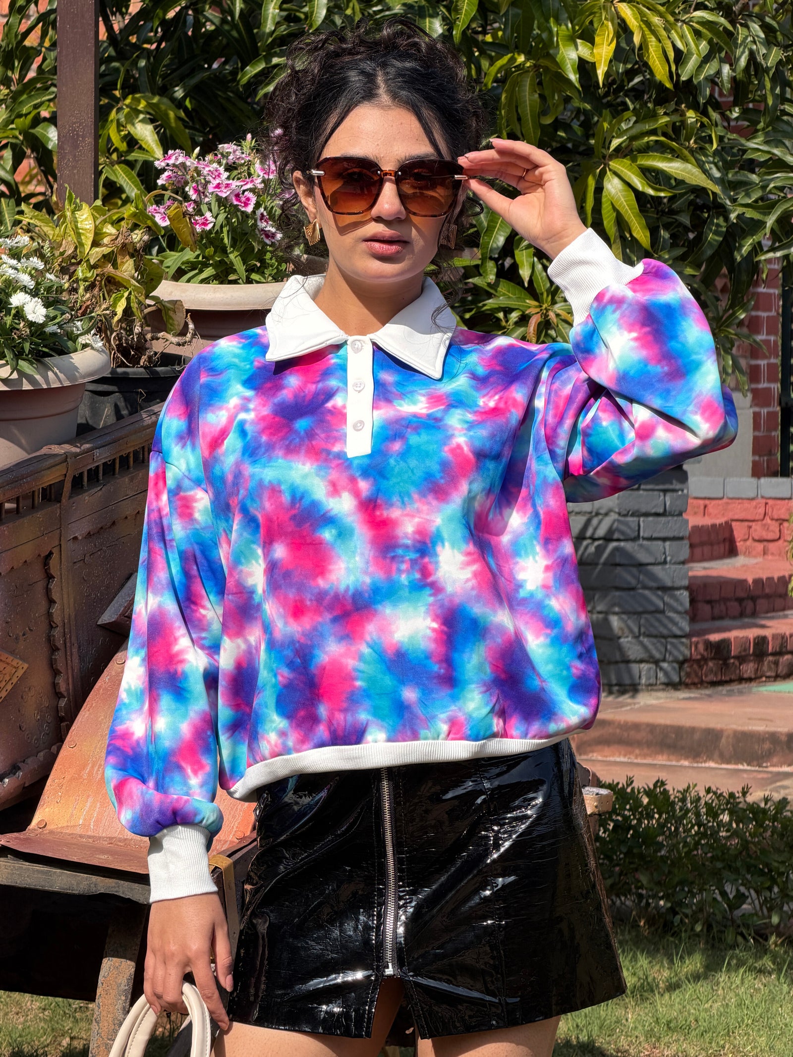 TANDUL Women Stunning Tie-dye Sweatshirt