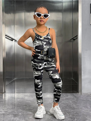 TANDUL  Dungaree For Girls Casual Printed Polyester  (Multicolor, Pack of 1)