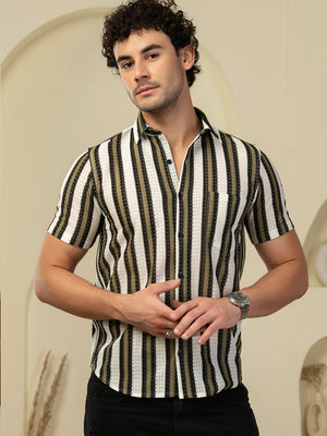 TANDUL Men Printed Casual Multicolor Shirt