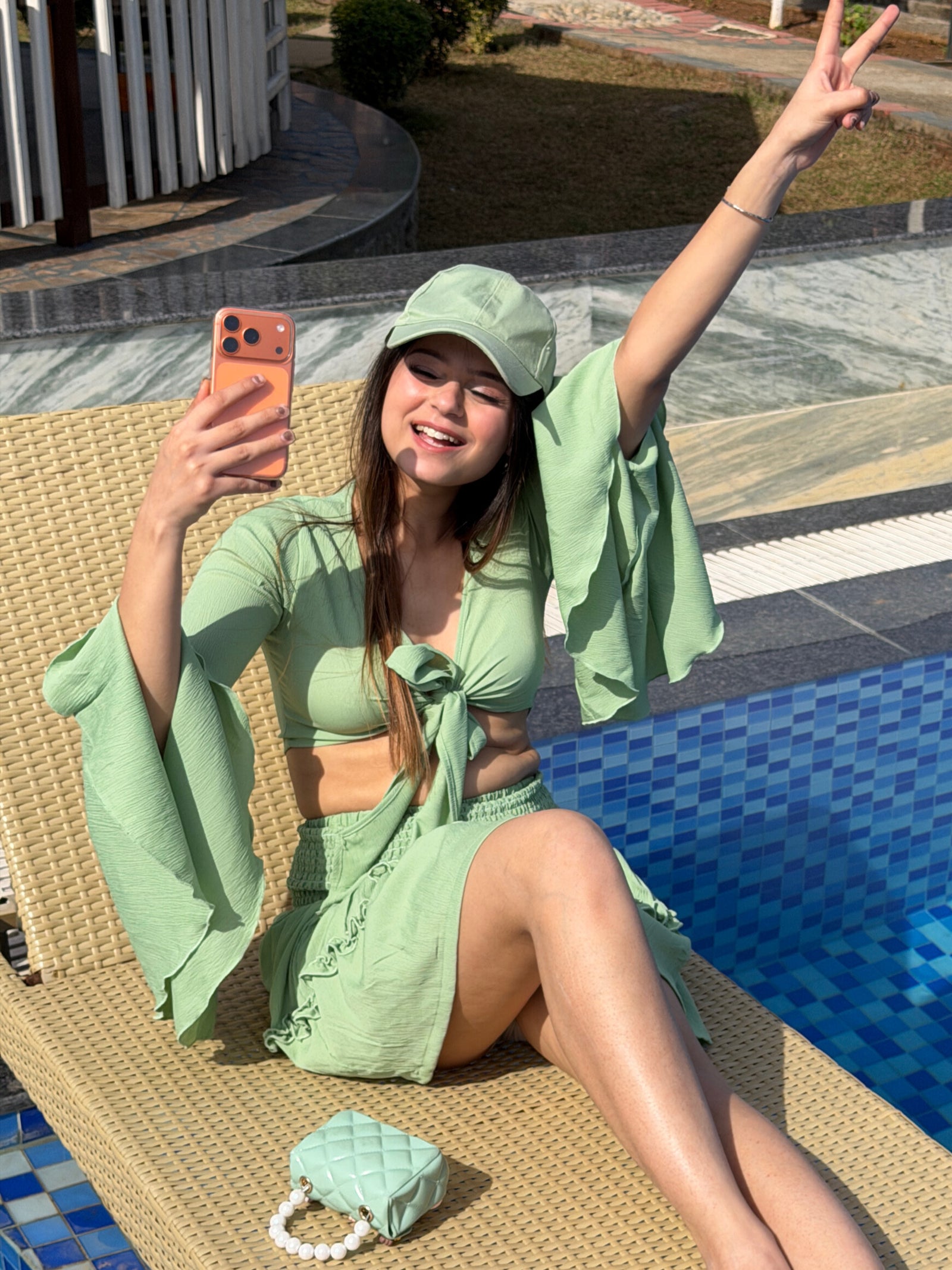 TANDUL Women Stunning Green Co-ord Set