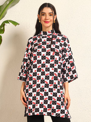 TANDUL Women Oversize Cherry Printed Tunic