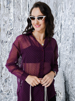 TANDUL  Women Regular Fit Solid Casual Shirt