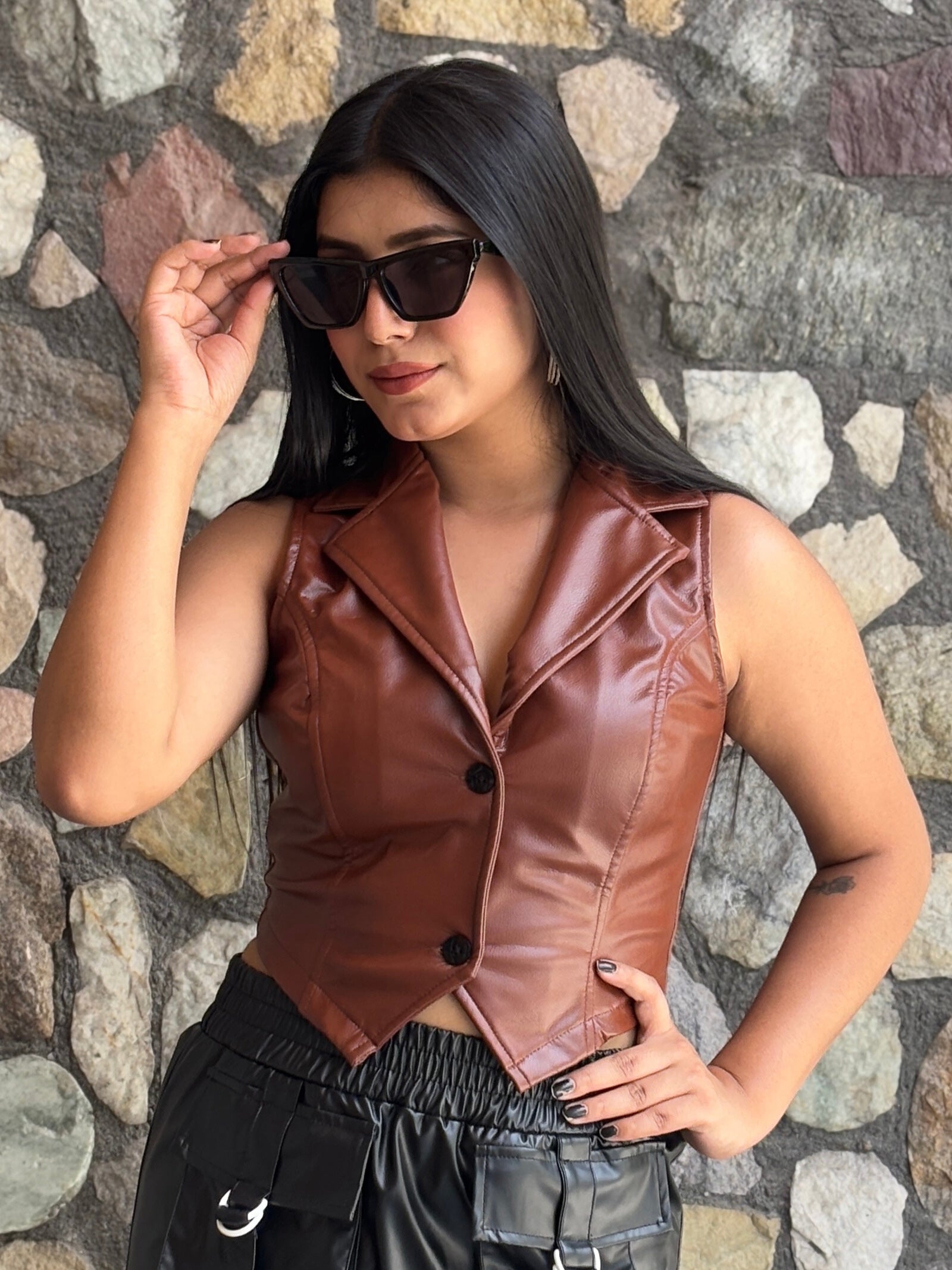TANDUL Solid Brown Women Waistcoat