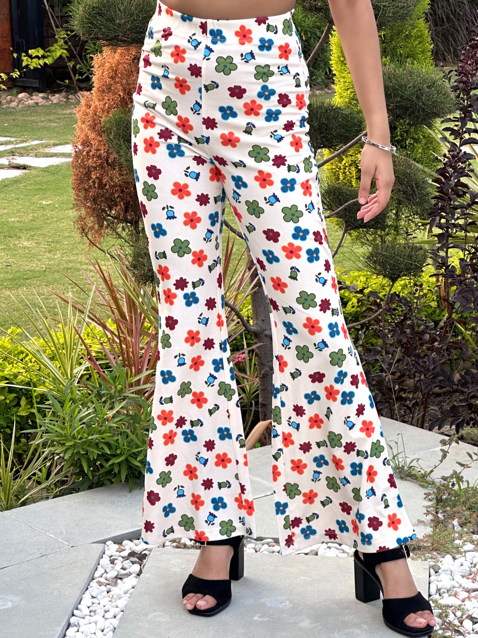 TANDUL Multicolor Floral Printed Trouser