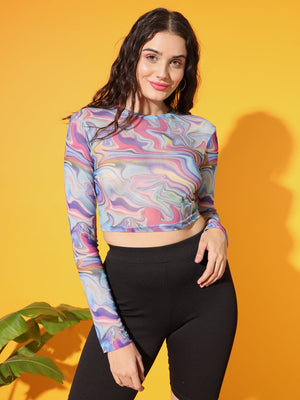 TANDUL  Casual Regular Sleeves Printed Women Multicolor Top