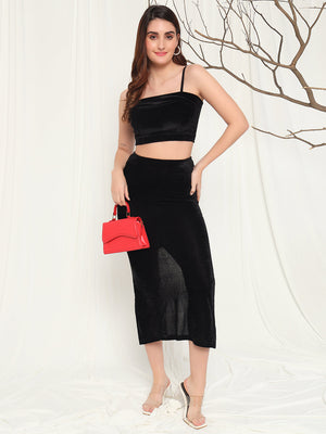 TANDUL Top Skirt Co-ords Set
