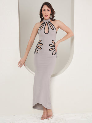 TANDUL  Women Bodycon Grey Dress