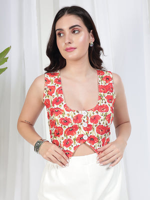 TANDUL Women Floral Printed Top