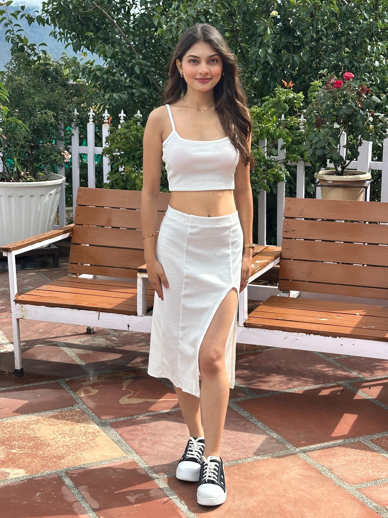TANDUL  Women Bodycon White Dress