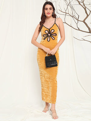 TANDUL  Women Bodycon Yellow Dress