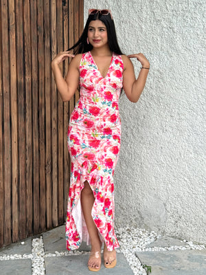 TANDUL Women Pink Floral Dress