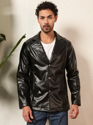 TANDUL Men's Solid Single Breasted Blazer