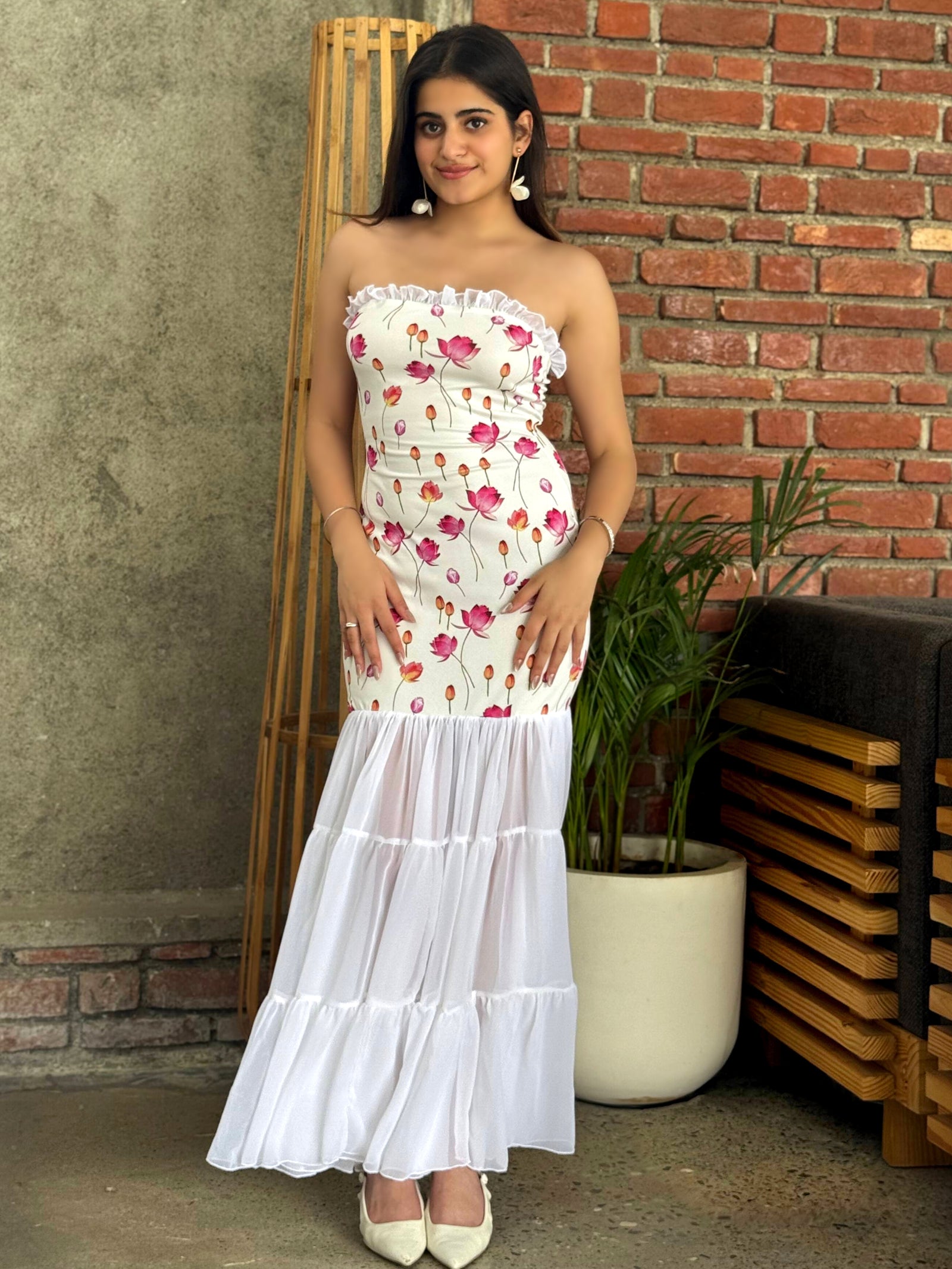 TANDUL Women Pink Flower Printed Dress