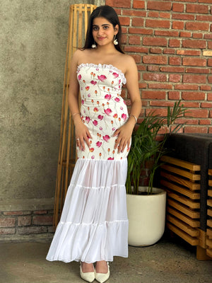TANDUL Women Pink Flower Printed Dress