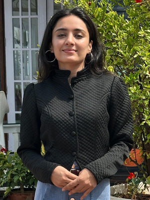 TANDUL Women Sleek Black Jacket
