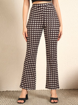 TANDUL  Women Regular Fit Multicolor Lycra Blend Trousers