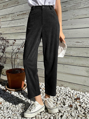 TANDUL  Women Regular Fit Black Lycra Blend Trousers