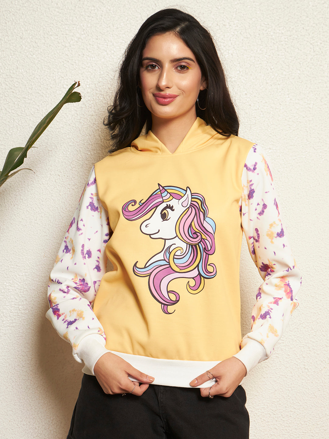 TANDUL Women Unicorn Printed Sweatshirt