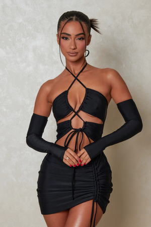 TANDUL  Women Bodycon Black Dress