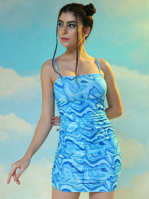 TANDUL  Women Bodycon Blue Dress