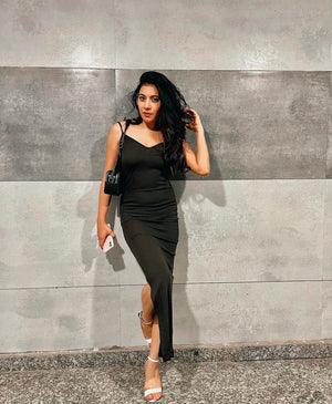 TANDUL  Women Bodycon Black Dress