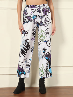 TANDUL Women Straight Fit Printed Trouser