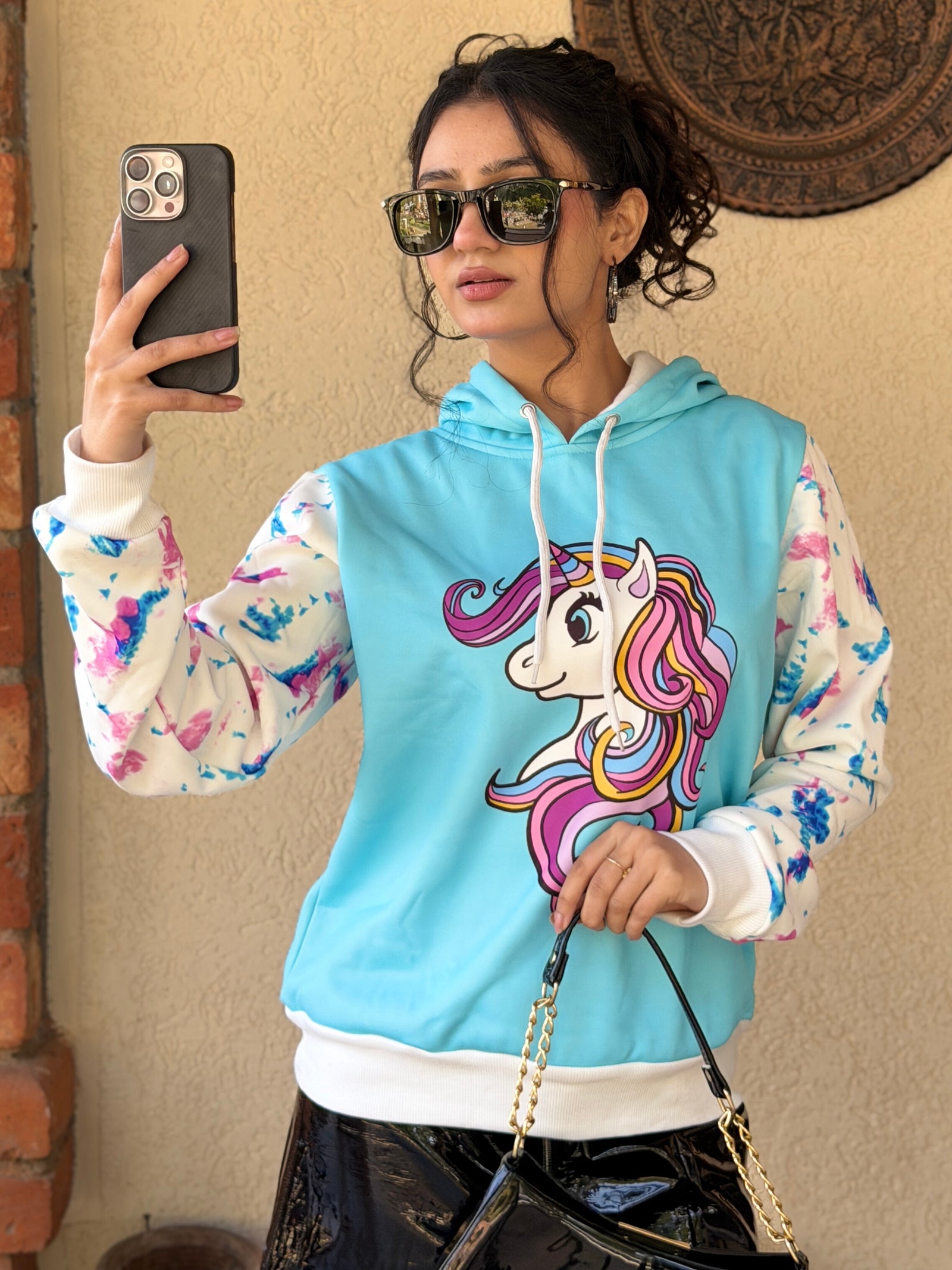 TANDUL Women Unicorn Printed Sweatshirt