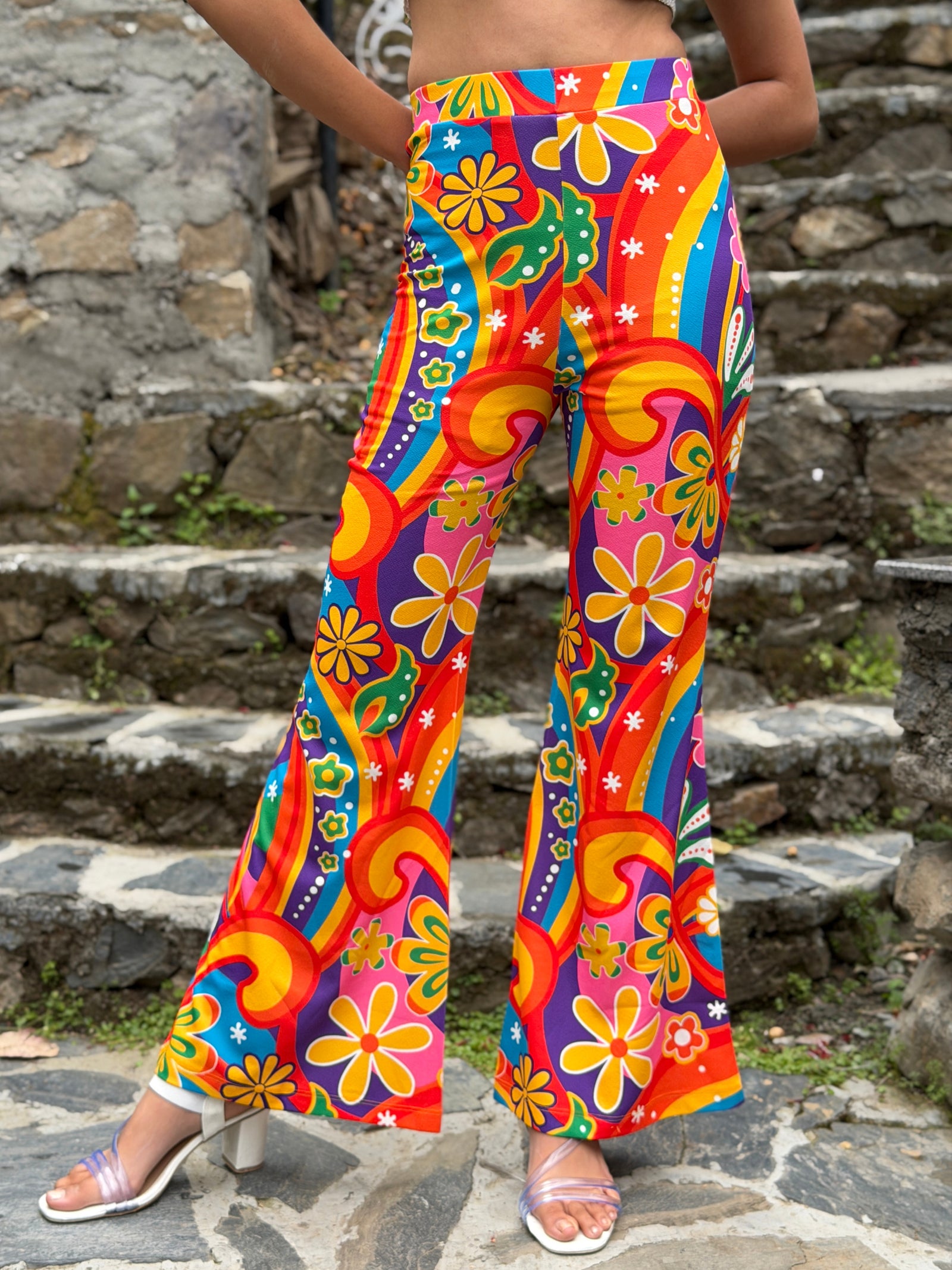 TANDUL Women Vibrant Floral Print Trousers
