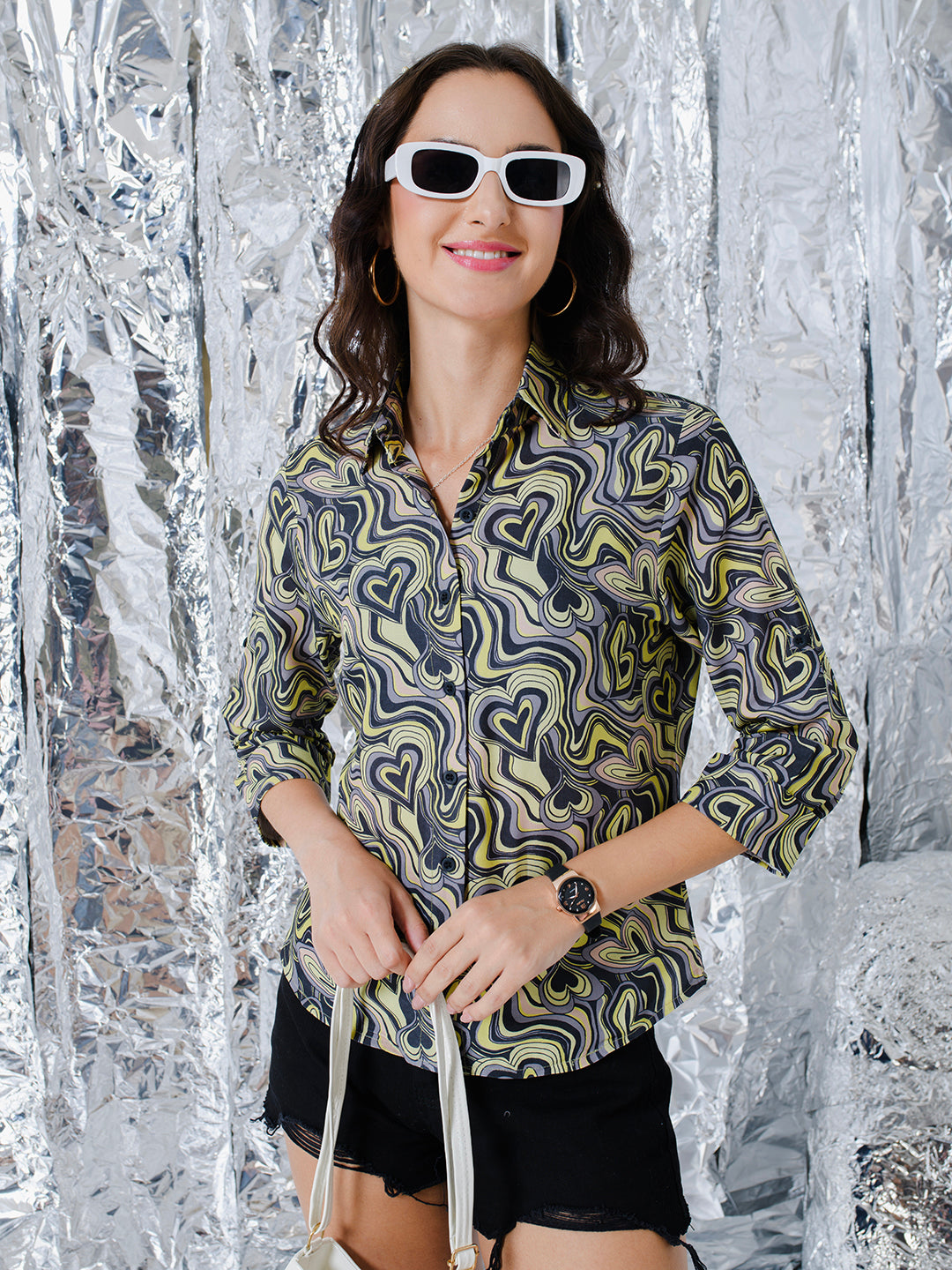 TANDUL  Women Regular Fit Printed Casual Shirt