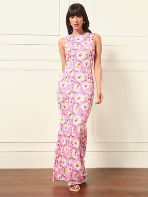 TANDUL Women Pink Floral Dress