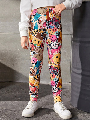 TANDUL  Legging For Girls  (Multicolor Pack of 1)