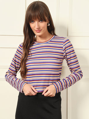 Casual Regular Sleeves Printed Women Multicolor Top