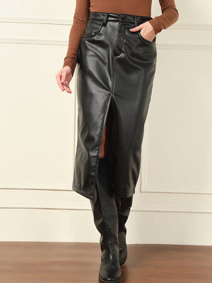 TANDUL Women Solid Tube Black Skirt