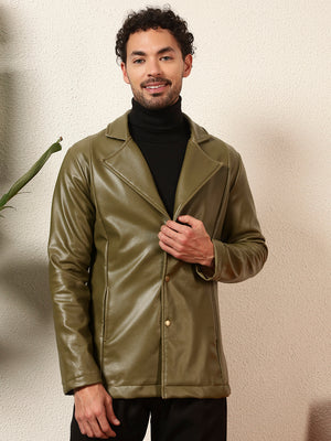 TANDUL Men's Solid Single Breasted Blazer