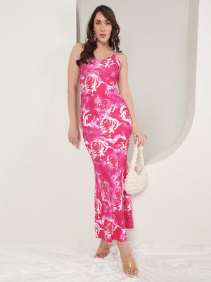 TANDUL  Women Bodycon Pink Dress