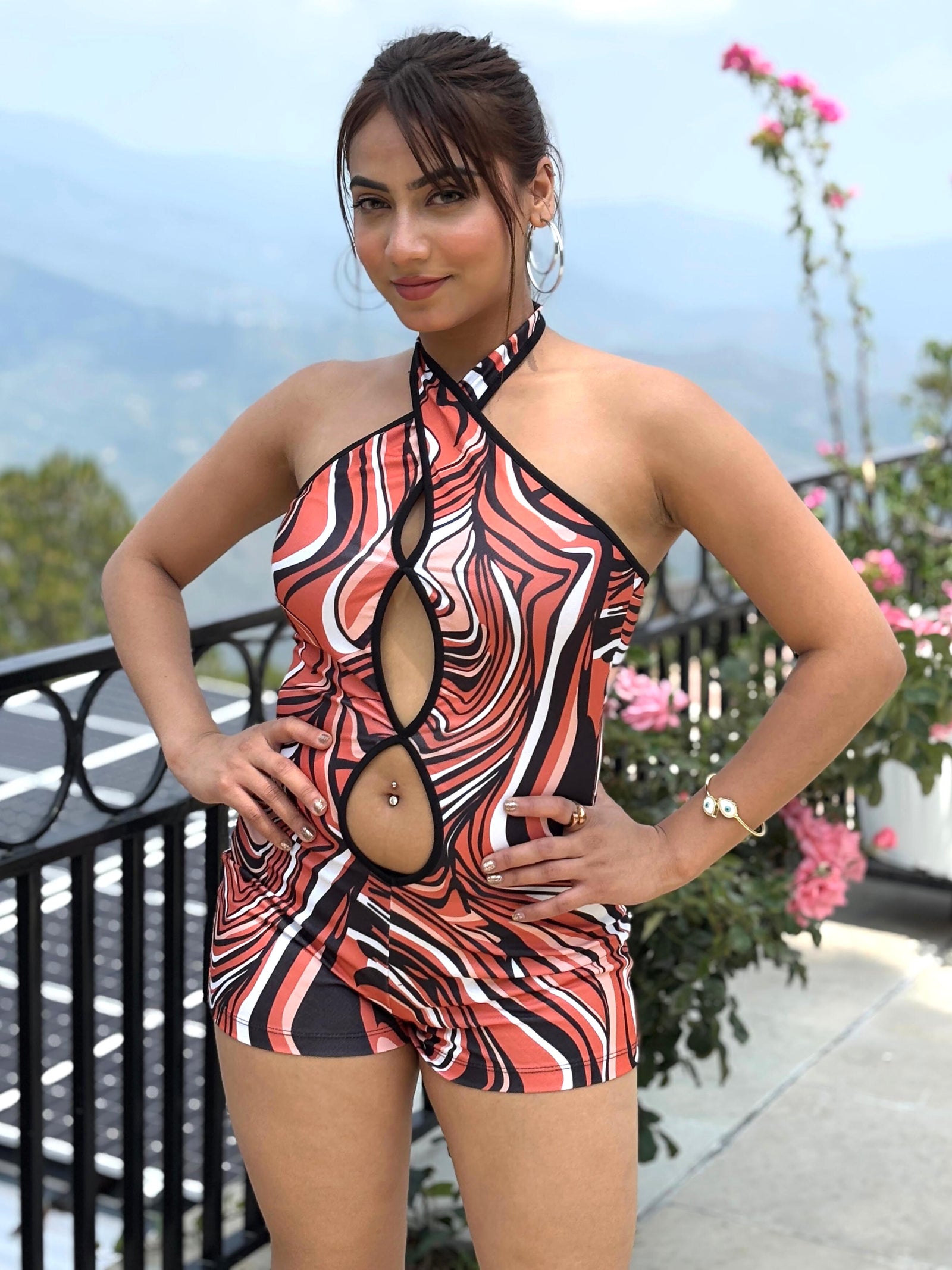 TANDUL  Women Bodycon Multicolor Playsuit
