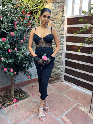 TANDUL Women Bodycon Black Dress