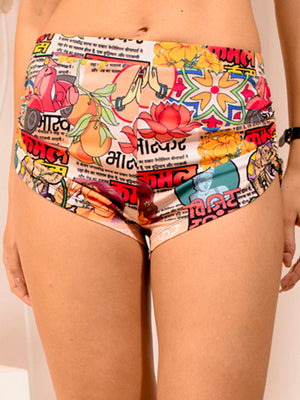 TANDUL  Printed Women Multicolor Hotpants