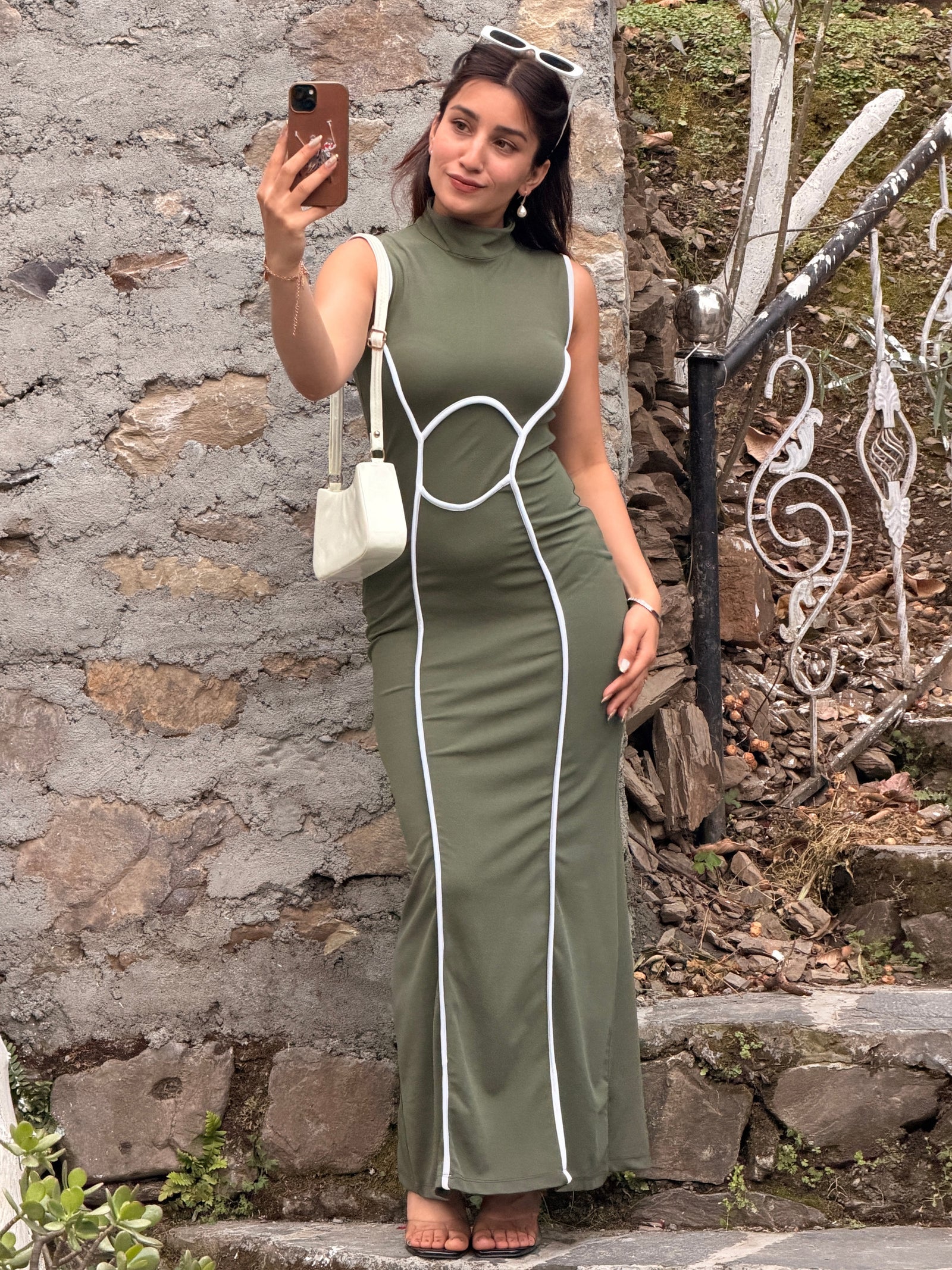 TANDUL Women Stunning Green Dress